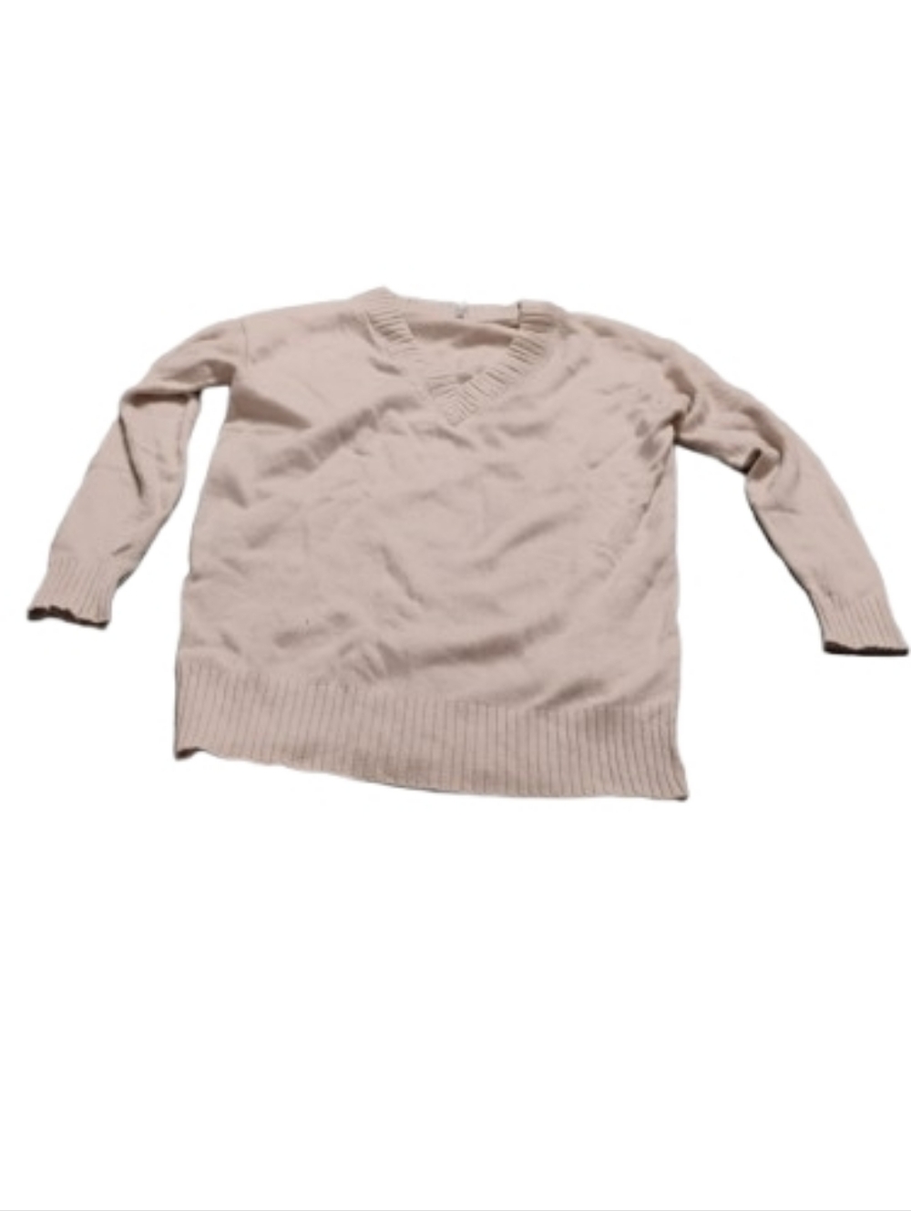 Athleta Women's V Neck Wool Cashmere Blend Pullover Tunic Sweater Sz M